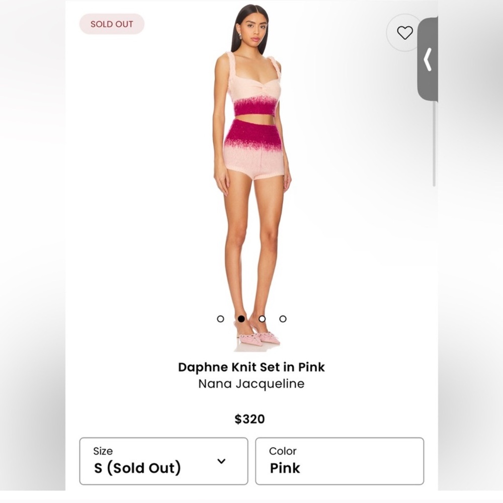 Nana Jacqueline Daphne Knit Set (Pink)